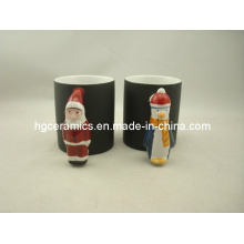 Santa Claus Handle Mug, Color Change Mug